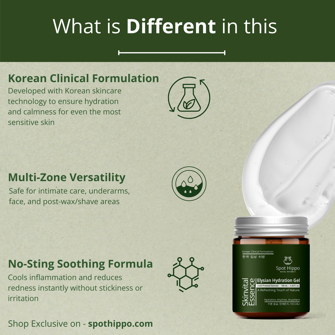 Moisturizing Hydration gel for face and body   spothippo