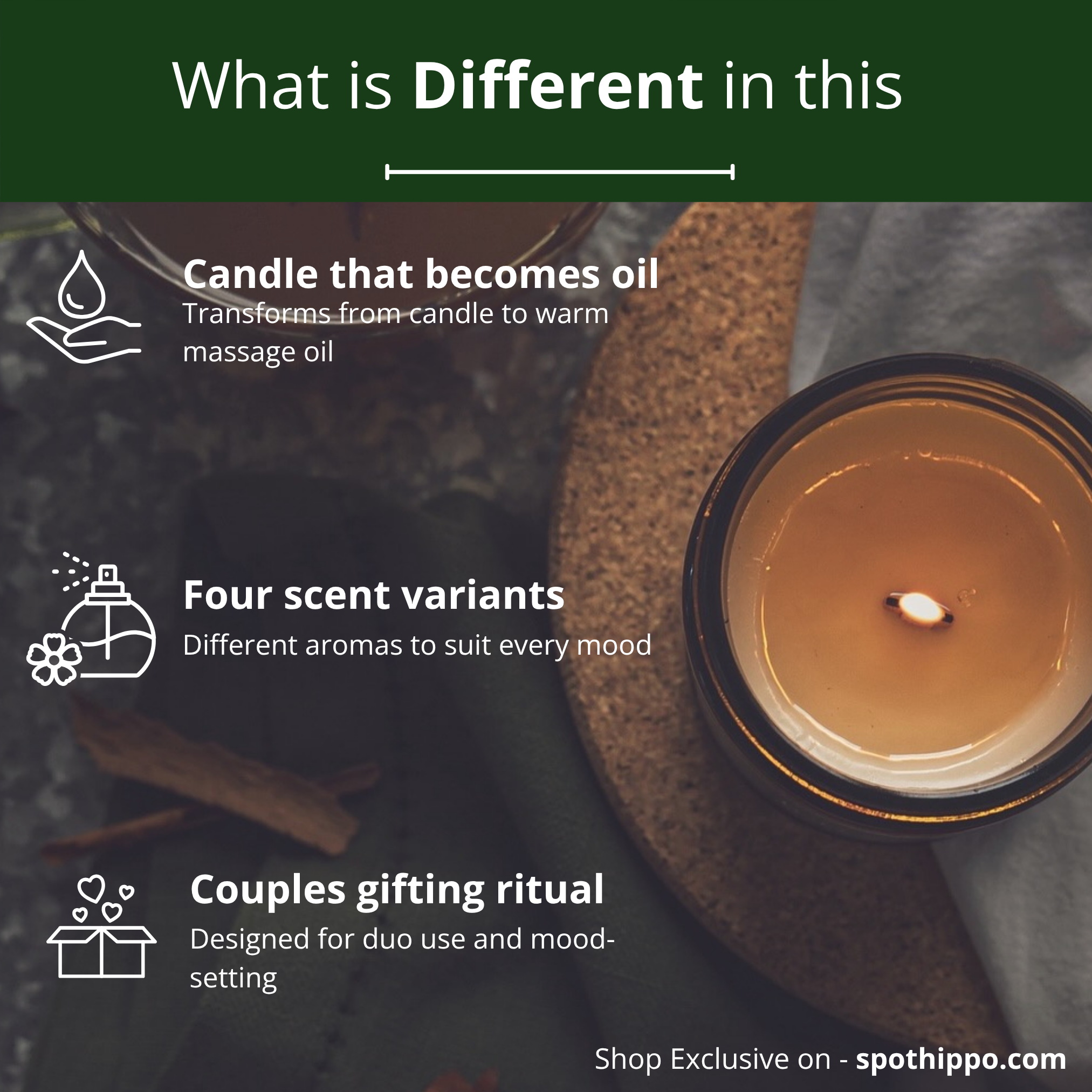 Body Hyderating Therapy Candle set of 4 spothippo