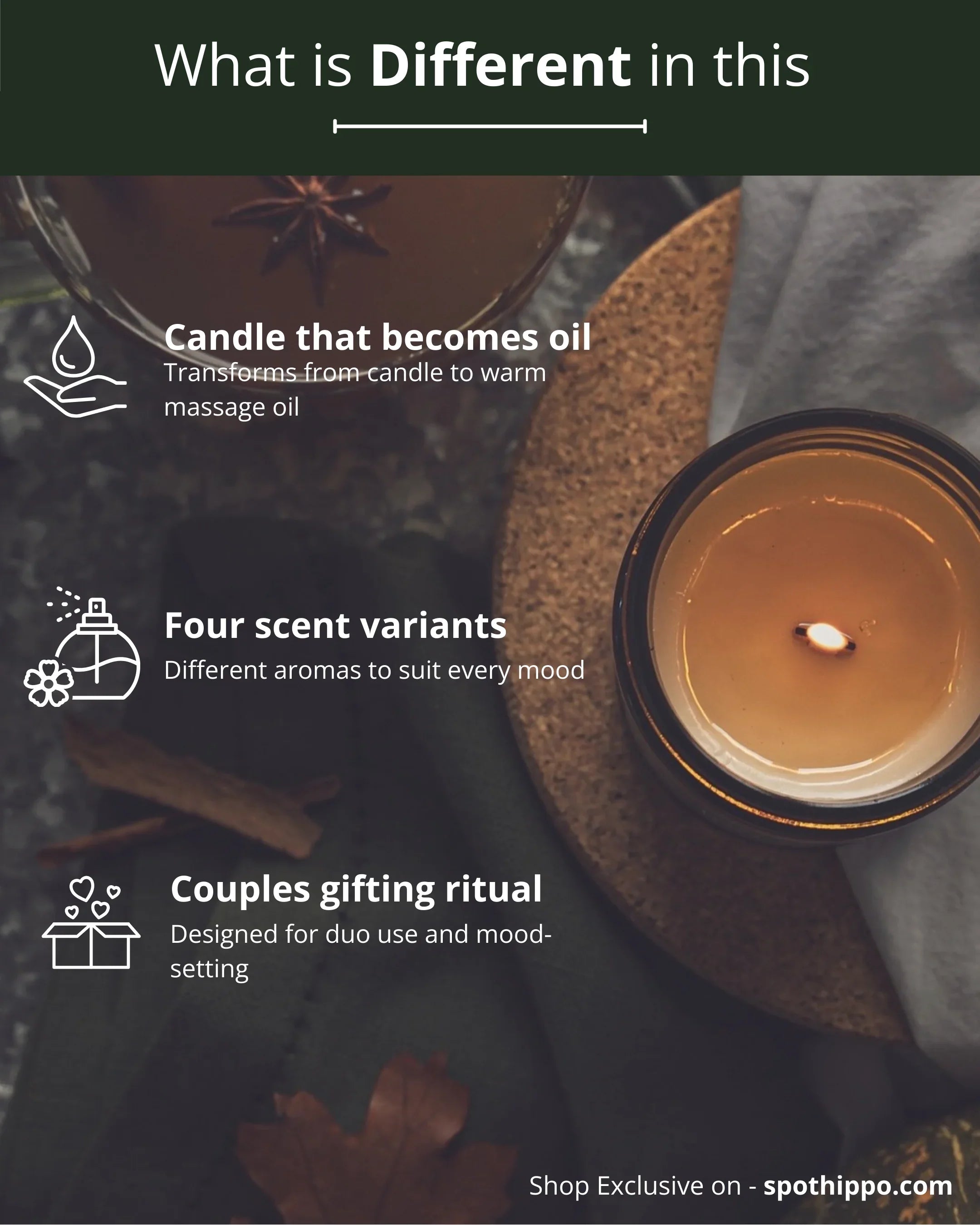 Massage Oil Candle Set of 4 - spothippo