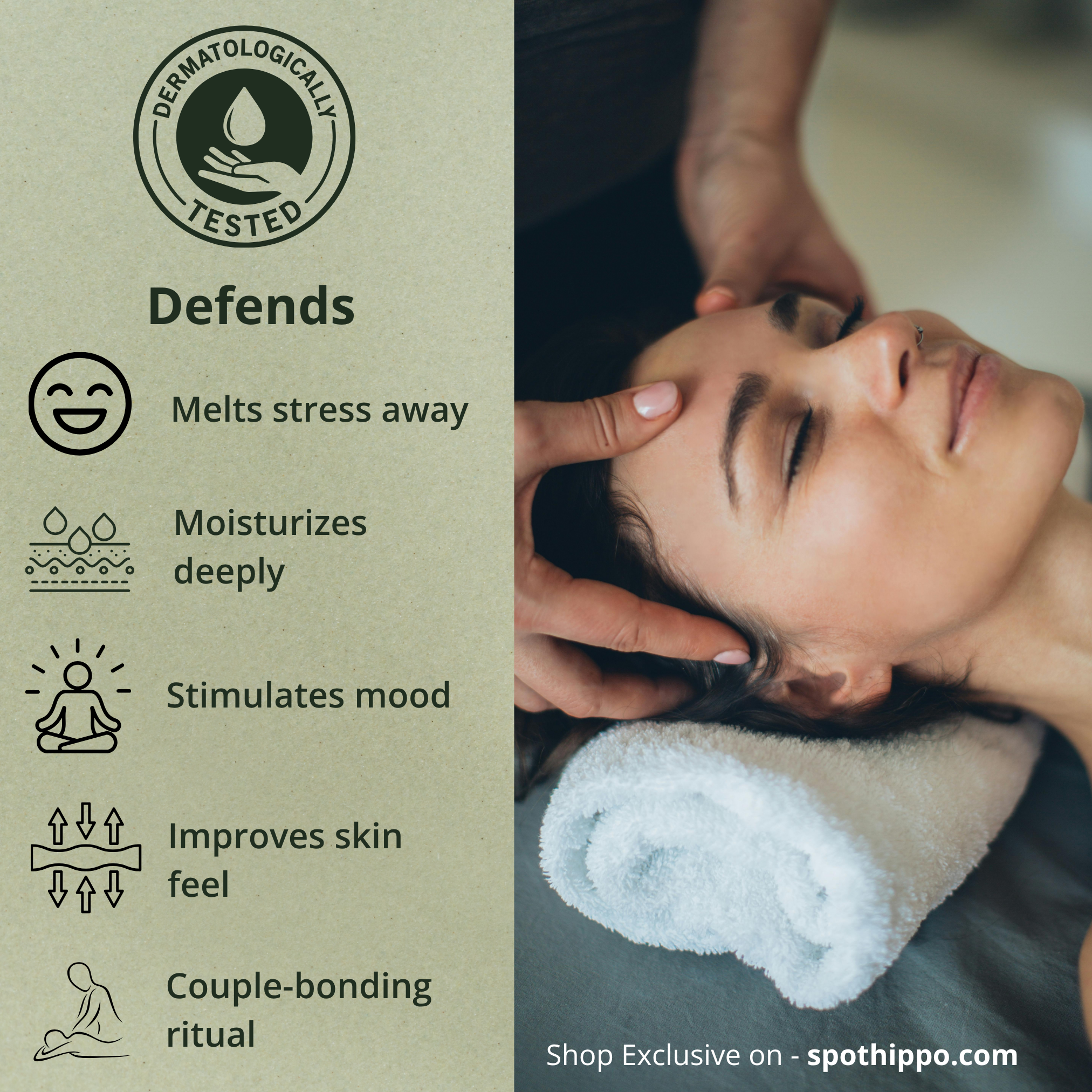 Hydrating  Massaging Candle   spothippo