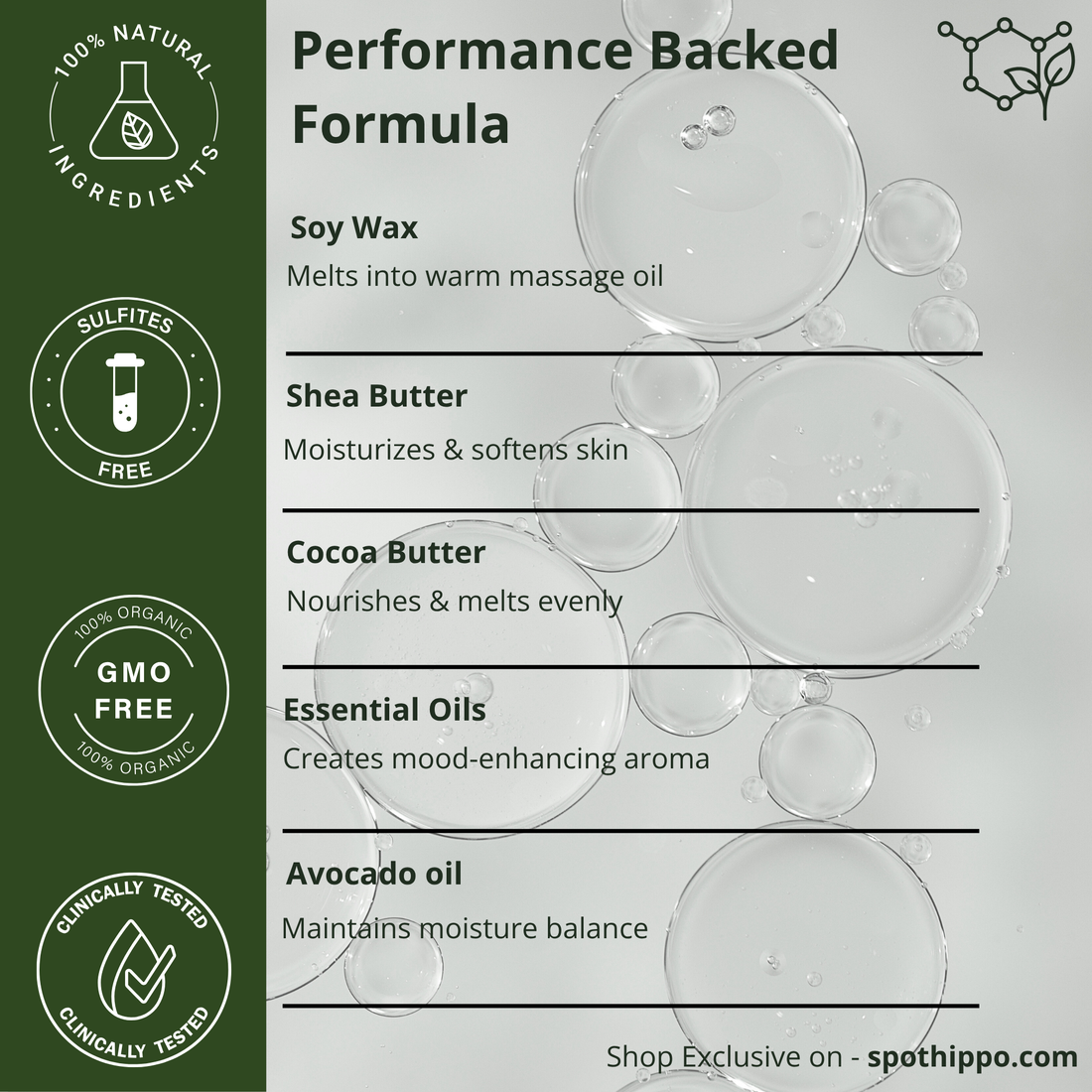Hydrating  Massaging Candle   spothippo