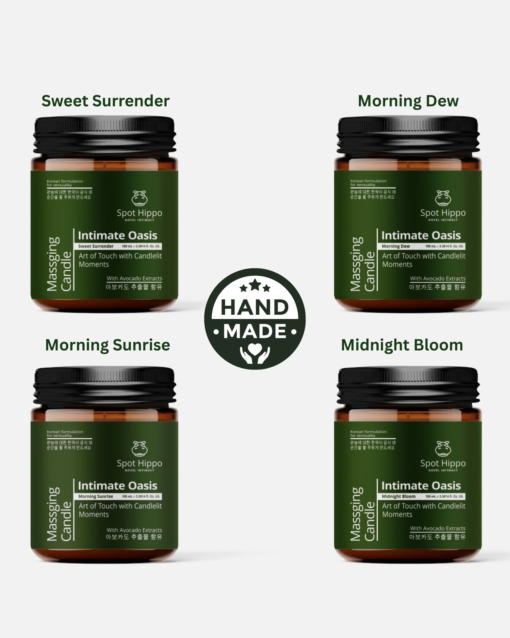 Massage Oil Candle Set of 4 - spothippo