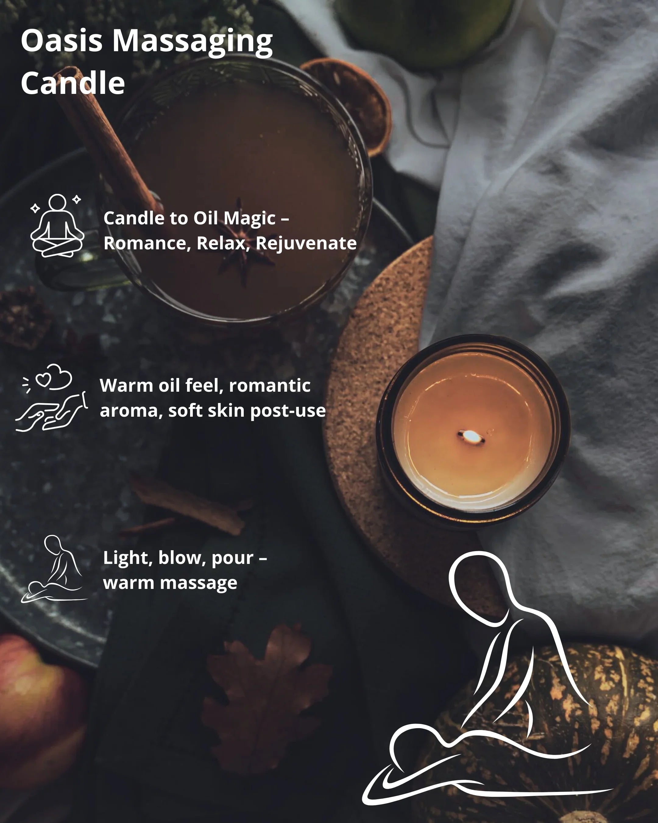 Massage Oil Candle Set of 4 - spothippo
