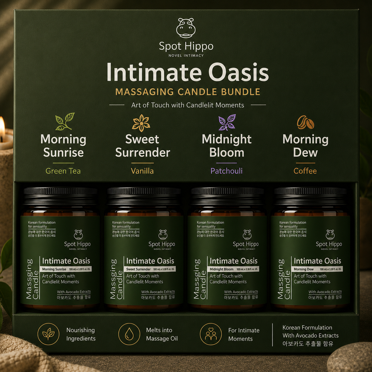 Massage Candle Set of 4