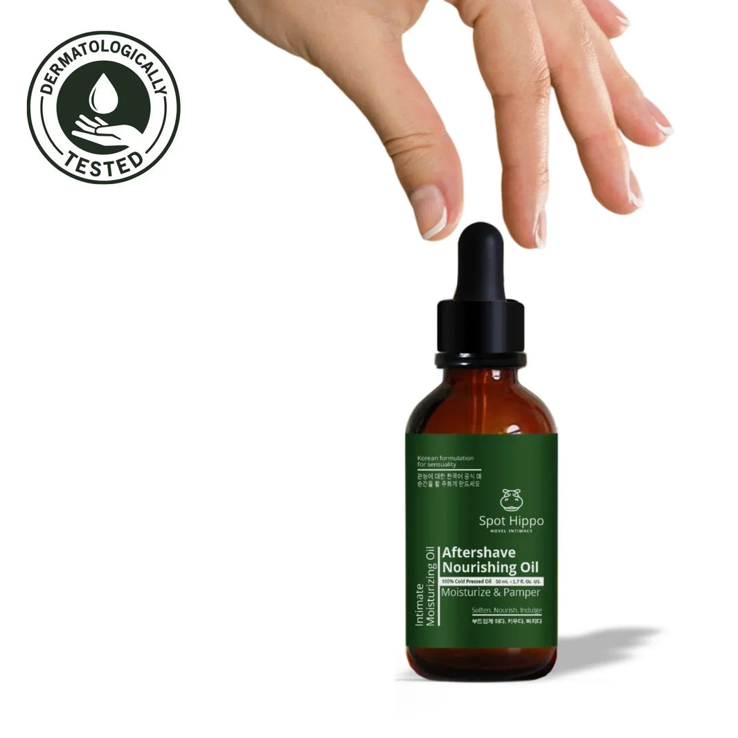Aftershave Oil for Women and Men front spothippo