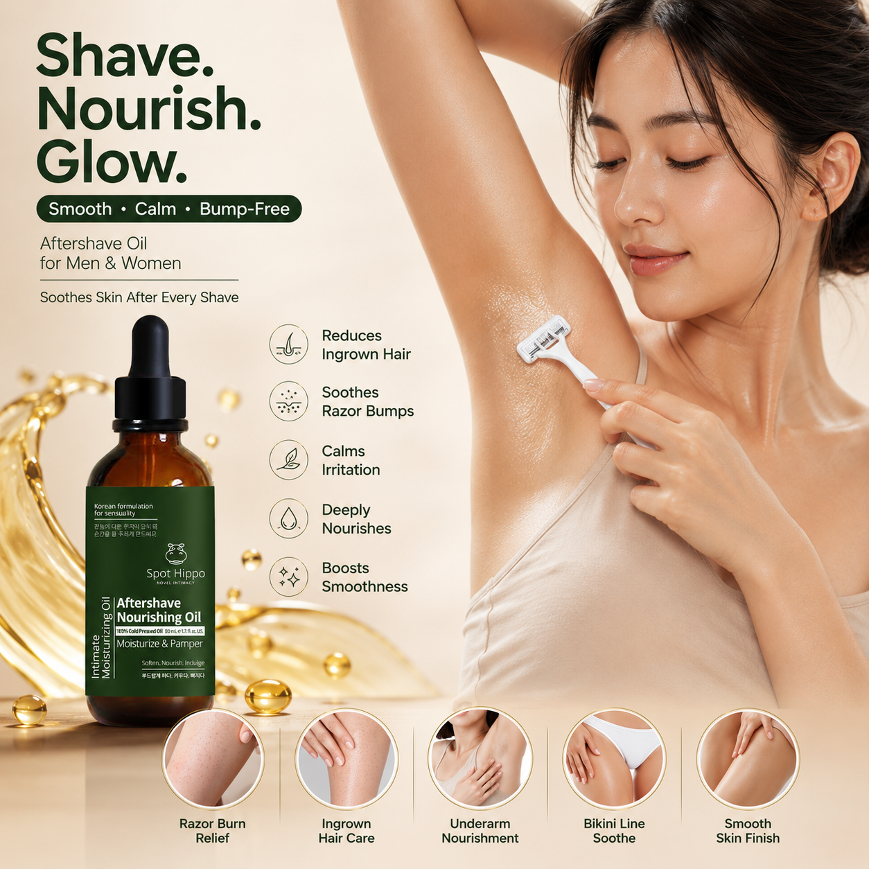 Essential Aftershave Oil for Men and Women - spothippo