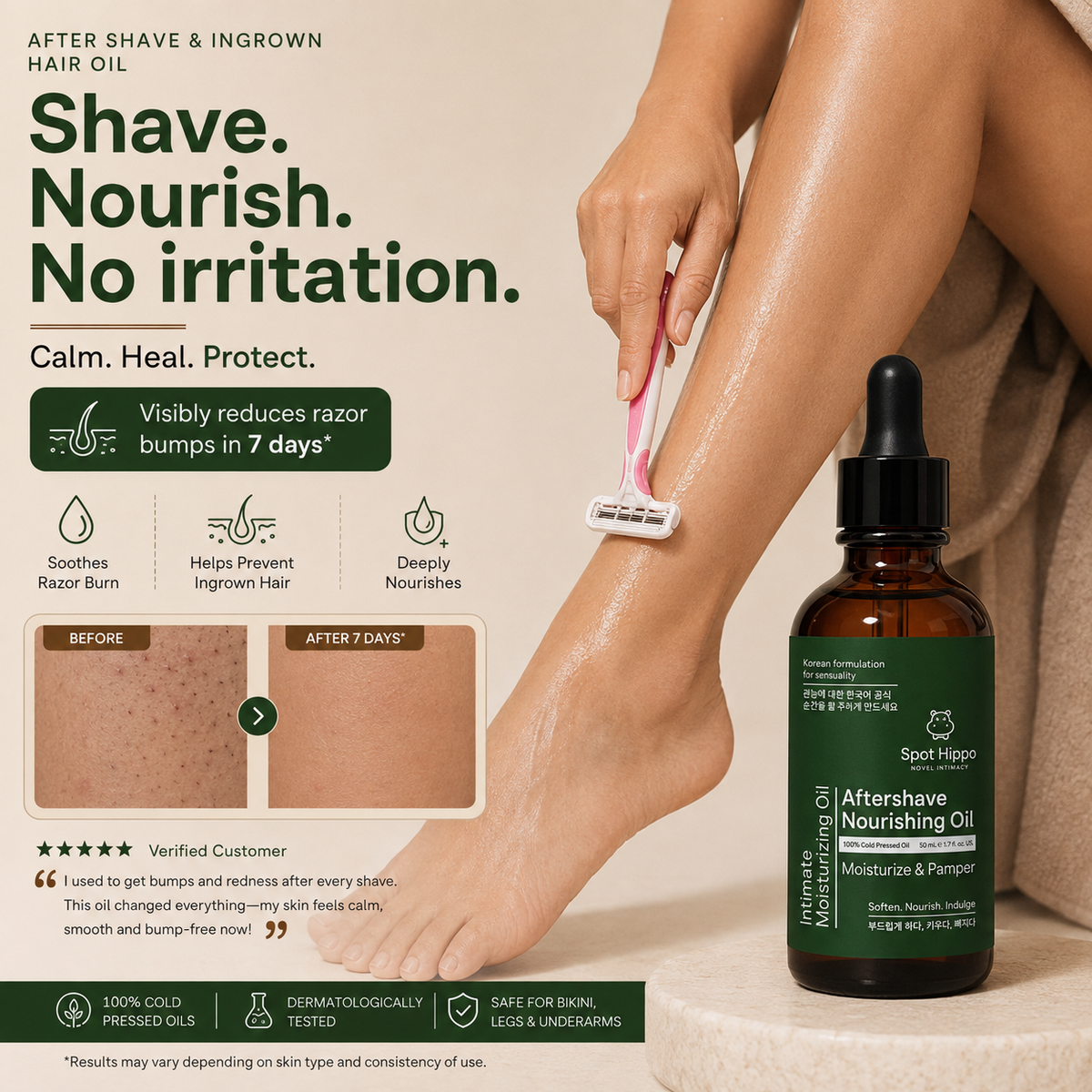 Aftershave-Ingrown Hair Oil - spothippo