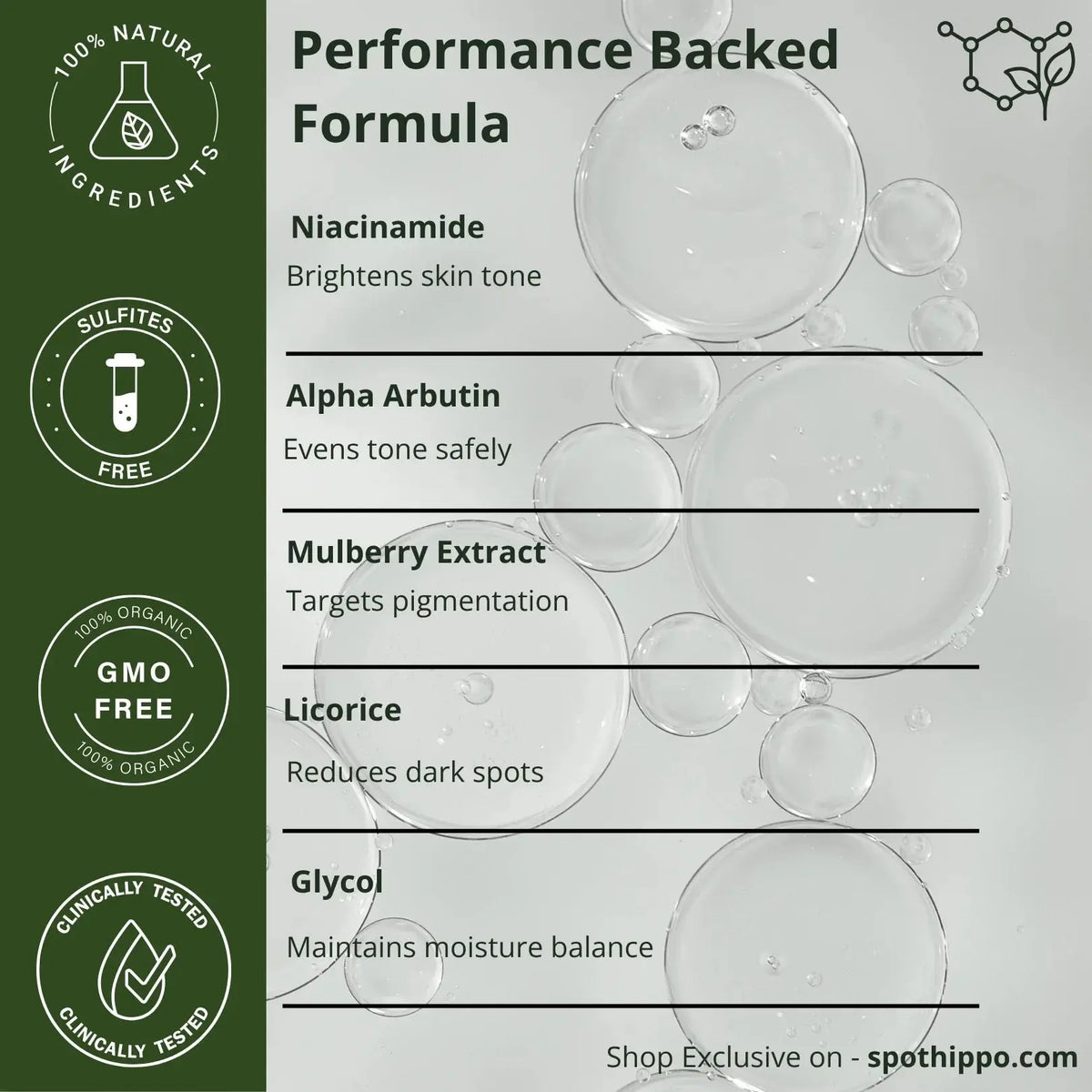 Skin brightening serum   spothippo